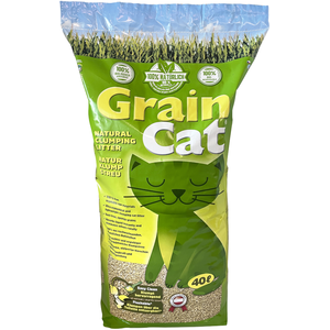 Litière GrainCat pour chat - 2 x 40 l (23,1 kg) pas cher