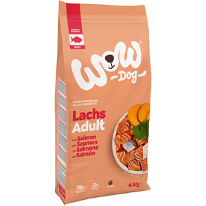 Lot économique: 2x6kg Adulte WOW saumon nourriture sèche pour chien pas cher