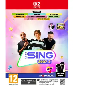 Let's Sing Hits Francais 2027 + 2 Micros Nintendo Switch 2 pas cher