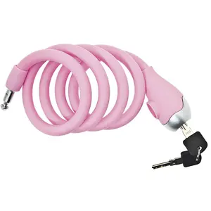 Brn Antivol à Câble Silicone Spiral 12 x 1200 mm pas cher