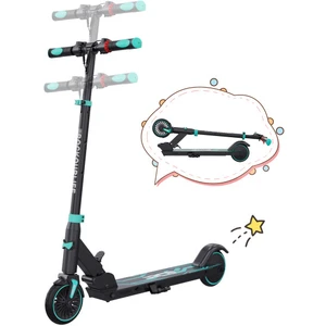RCB Trottinette électrique enfant âge 8-12-16 Ans Seul 7,55 kg pliable Hauteur ajustable Cadeau pour Enfant et Ados Bleu
