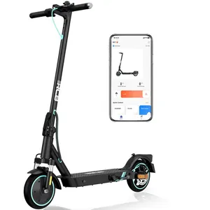 RCB Trottinette Electrique pliable de Pneu 8.5" APP Moteur de 350W LCD Ecran Mode 3 Vitesses Max 25km/h Noir
