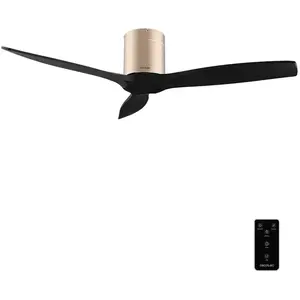 Comparateur de prix : Cecotec Plafondventilator EnergySilence Aero 5400 Classic 40W Ø132cm 3 bladen zwart goud