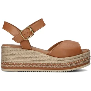 Unisa Kalton Sandalen - Met Sleehak - Dames - Bruin - Maat 38 pas cher
