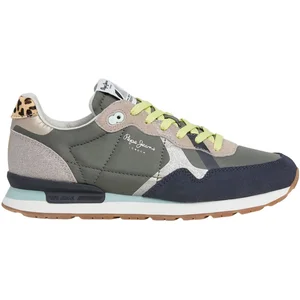 Lage Sneakers Pepe jeans BRIT GLITTER W Groen pas cher