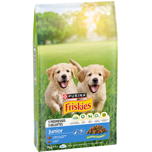 FRISKIES Croquettes Chiot Poulet Lait Légumes 7KG pas cher