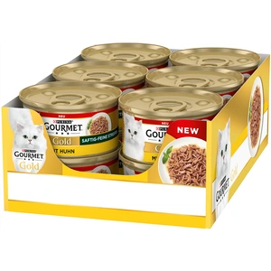 Gourmet Gold Les Effilochés 12 x 85 g pour chat - poulet pas cher