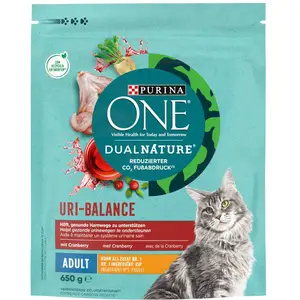 PURINA ONE Dual Nature Adulte poulet, cranberry pour chat - 650 g pas cher