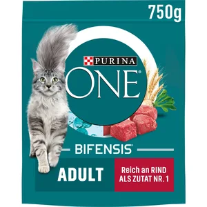 PURINA ONE Nourriture sèche riche en boeuf pour chat - 1 sachet de 750 g pas cher