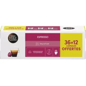 Dosette NESTLE DOLCE GUSTO ESPRESSO x36+12Vendu parboulanger