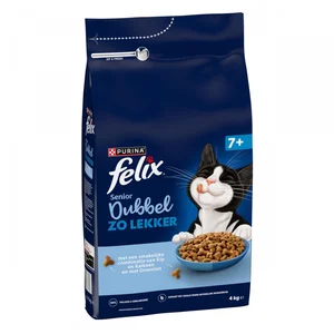 4 kg Felix Senior Doublement délicieux poulet et dinde nourriture pour... pas cher
