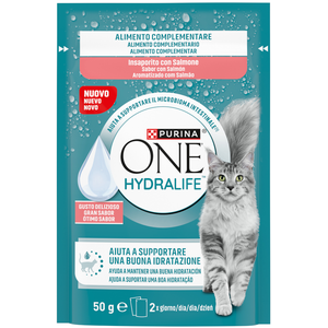 12x50g PURINA ONE Hydralife liquide pour chats au goût de saumon Nourriture humide pour chat pas cher