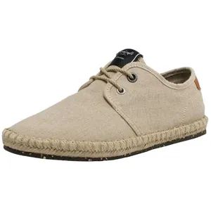 Comparateur de prix : Pepe Jeans Chaussures Tourist Classic Linen Blucher pour homme, Beige Ecru Blanc, 46 EU