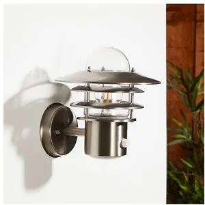 Comparateur de prix : TECHBREY Applique Extérieure Acier Inoxydable Stage Avec Capteur Pir Argent