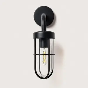 TECHBREY Applique Murale Extérieure Aluminium Logan Noir pas cher