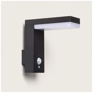 TECHBREY Applique Murale Extérieure Solaire LED Aluminium avec Détecteur de Mouvement Goran pas cher