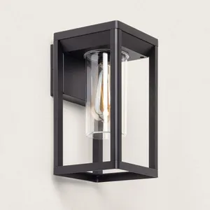 LEDKIA Applique Murale Extérieure Aluminium Ankari Noir pas cher