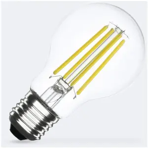 Comparateur de prix : TECHBREY Ampoule Filament LED E27 2,3W 485lm A60 Classe A Ø60x105 mm B...