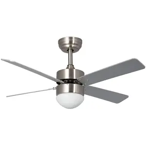 Ledkia TECHBREY Ventilateur de Plafond Silencieux Cygnus Niquel 107cm Moteur DCVendu parcdiscount