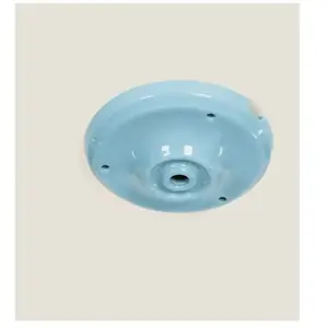 Suspension TECHBREY Fleuron Ceramy Ø105x30 mm - Luminaire d'intérieur - Bleu pas cher