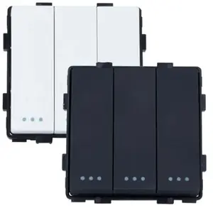 TECHBREY Interrupteur Triple Modern Noir pas cher