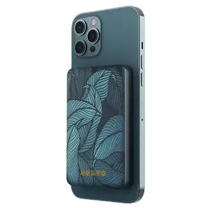 Batterie externe induction magnétique Belyo 5000 mAh Vert et noir pas cher