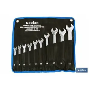 COFAN Jeu de 6 clés mixtes de 8 à 19 pièces pas cher