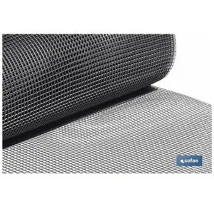 COFAN Filet de Jardin Plastique Carré 10mm Gris Argent 1x25m pas cher