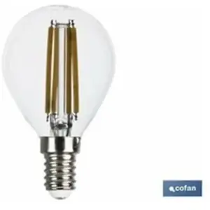 COFAN Ampoule Led Filament Sphérique E14 4w 470lm 2700k pas cher