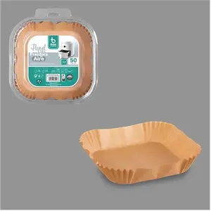 Friteuse En Papier Carré 16x16cm 730226 Best Products pas cher
