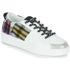 Lage Sneakers Desigual FANCY TARTAN Wit pas cher