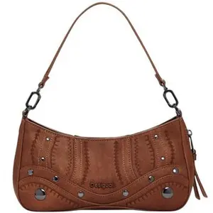 Desigual schoudertas Alsacia Embro Patch Crossbody Bag Camel bruine