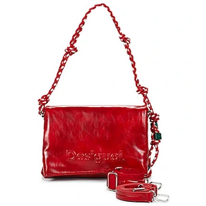 Desigual schoudertas Half Logo Venecia 4.0 Crossbody Bag Carmine rood pas cher