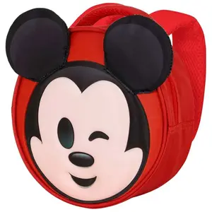 Karactermania Sac à dos Emoji - Disney Mickey Mouse Send - Rouge - Taille Unique