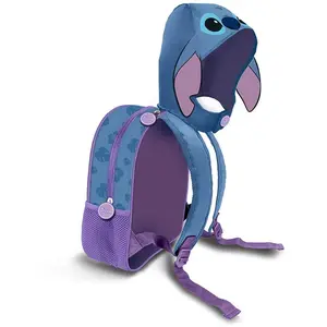 Karactermania Sac à dos à Capuche Hood - Disney Lilo et Stitch Lemur - Bleu - Taille Unique
