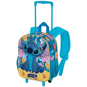 Sac à dos 3D à Roulettes Petit - Disney Lilo et Stitch Colors - Turquo...