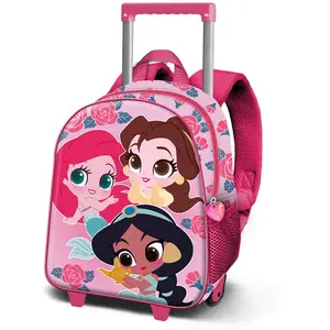 Karactermania Sac à Dos à Roulettes Disney Princess Flowers 3d pas cher