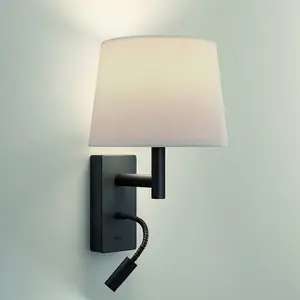 LEDS-C4 Lampade da parete Metrica Shade Extend Reader led E27 17.3 Bianco caldo - 2700K on-off Nero 137lm pas cher