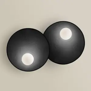 LEDS-C4 Lampade da parete Trip Double ø300mm / ø300mm E14 18 Nero pas cher