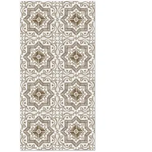 Tapis Vinyle Panorama Carreaux Ciments Tolédo Brun 40x80 cm - Tapis po...Vendu parcdiscount