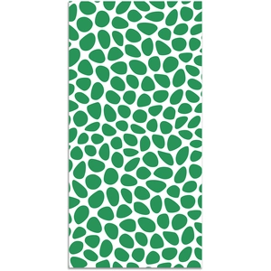 Tapis Vinyle Panorama Motif Pavé Vert 40x80 cm - Tapis pour Cuisine Bureau et Salon en PVC