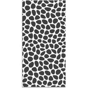 Tapis Vinyle Panorama Motif Pavé Gris 80x150 cm - Tapis pour Cuisine Bureau et Salon en PVC pas cher