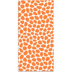 Tapis Vinyle - Panorama - Motif Pavé - Orange - 60x110 cm - Résistant et Économique