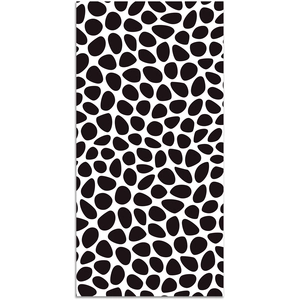 Tapis Vinyle Panorama Motif Pavé Noir 40x80 cm - Tapis pour Cuisine Bu... pas cher