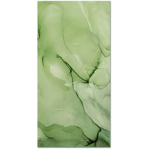 Tapis Vinyle Panorama Marbre Vert 60x110 cm - Tapis pour Cuisine Bureau et Salon en PVC pas cher