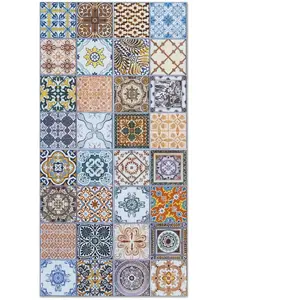 Tapis Vinyle Panorama Carreaux Ciments Nijar Original 100x140 cm - Tap... pas cher