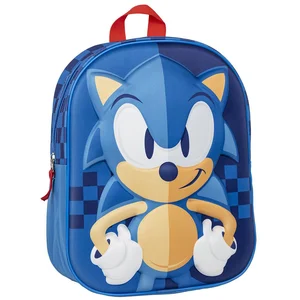 Sac à dos 3D - CERDA - Sonic the Hedgehog - Bleu vif - Matériaux léger... pas cher