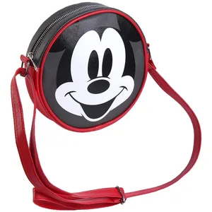Disney sac à bandoulière Micky Mouse 2 litres simili cuir rouge/gris pas cher