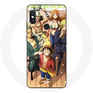 Coque pour Xiaomi Redmi Note 5 Pro One Piece Luffy Affiche Equipages Manga Anime Maniacase pas cher