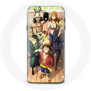 Coque pour Samsung Galaxy J3 2017 One Piece Luffy Affiche Equipages Manga Anime Maniacase pas cher